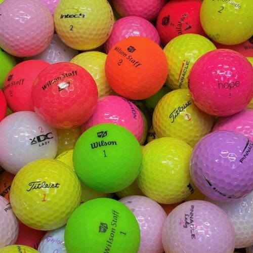 Färgade Golfbollar Mix Klass A/B -12 Pack