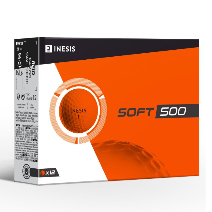 Golfboll - Soft 500 - 12-pack Orange