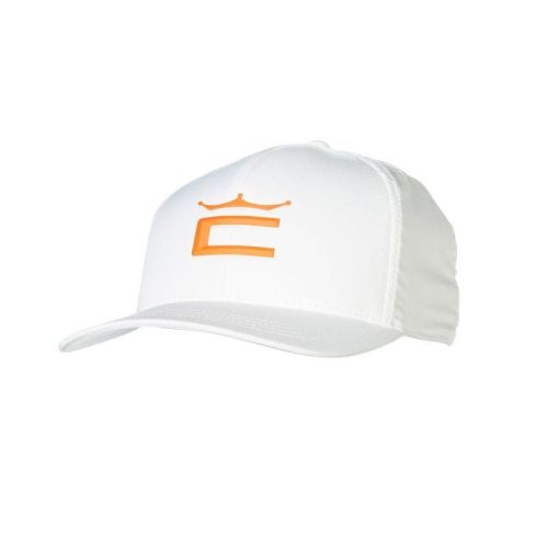 Cobra Tour Crown Snapback Cap - White/Orange