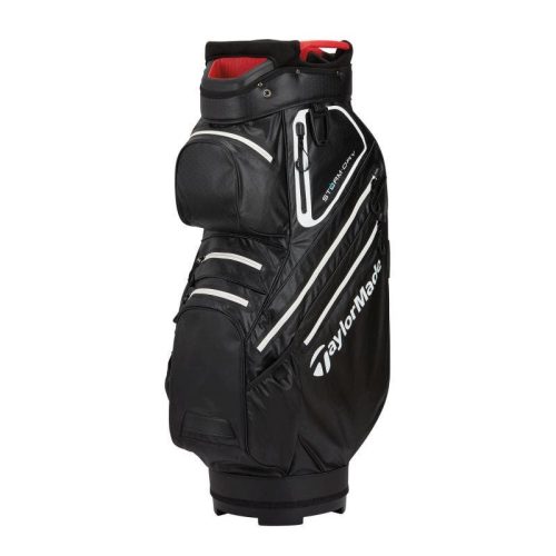 TaylorMade Storm Dry Cart Bag - Black/White/Red
